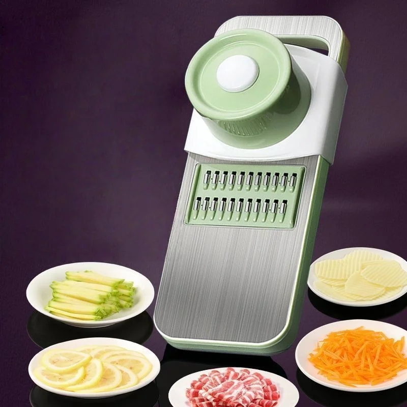 Multifunctional 6 kinds of blades  Vegetable Slicer Cutter Shredders Slicer With Basket Fruit Potato Chopper Carrot Grater ﻿