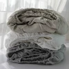 100% Linen Fitted Sheet with Elastic Band, Non Slip Adjustable Mattress Cover for Single Double King Queen Bed,140/160/200cm 1