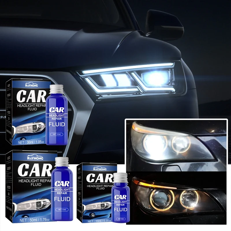 10/30/50ml Car Headlight Polishing Fluid Auto Light Coating
