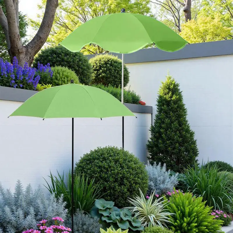 Sandy Plant Umbrella Adjustable Garden Shade Home Garden Supplies for Flowers Balcony Summer Beach Lawn Outdoor Rainproof