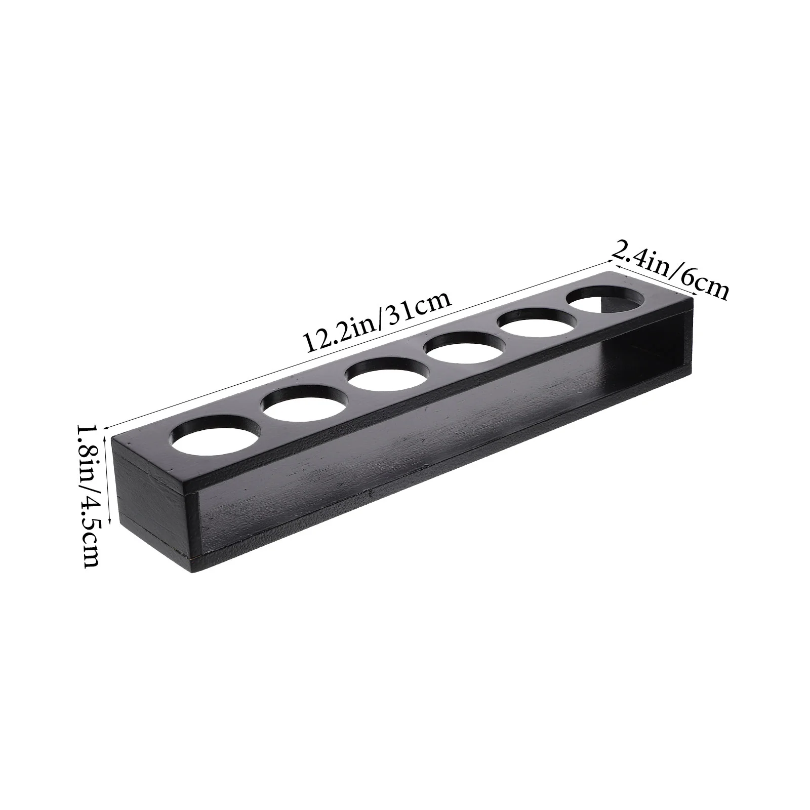 6 Holes Wooden Drink Paddle Shot Glass Holder Rack ganizer Cocktail Tray Storage Display Stand For Home Bar Party Use 4