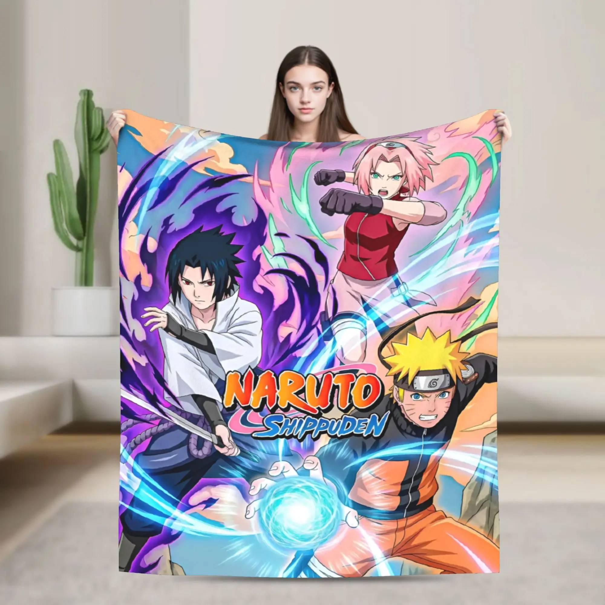 Luxurious Naruto Inspired Soft Fleece Blanket - Warm Flannel Manga Throw