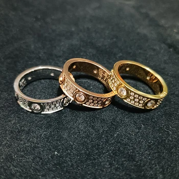 2025 Stainless Steel Ring With Stone full Crystal For Woman Girl woman rings 1