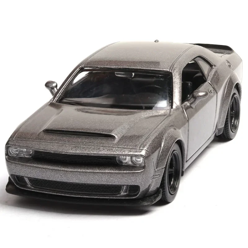 1:36 Dodge Challenger SRT Demon Sports Car Alloy Diecast Car Model Toy With Pull Back For Kids Gifts Toy Collection A141 4