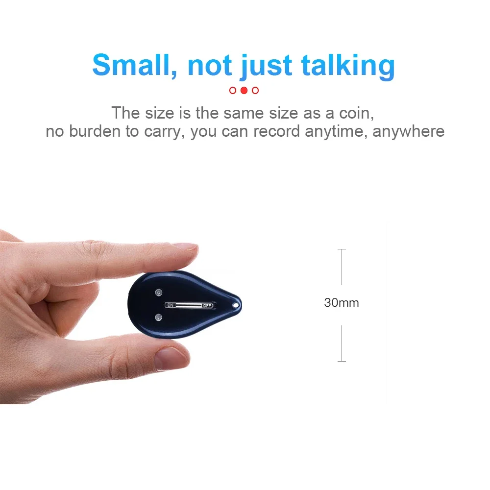 Mini Voice Activated Recorder Digital Recording Sound Professional Dictaphone Au