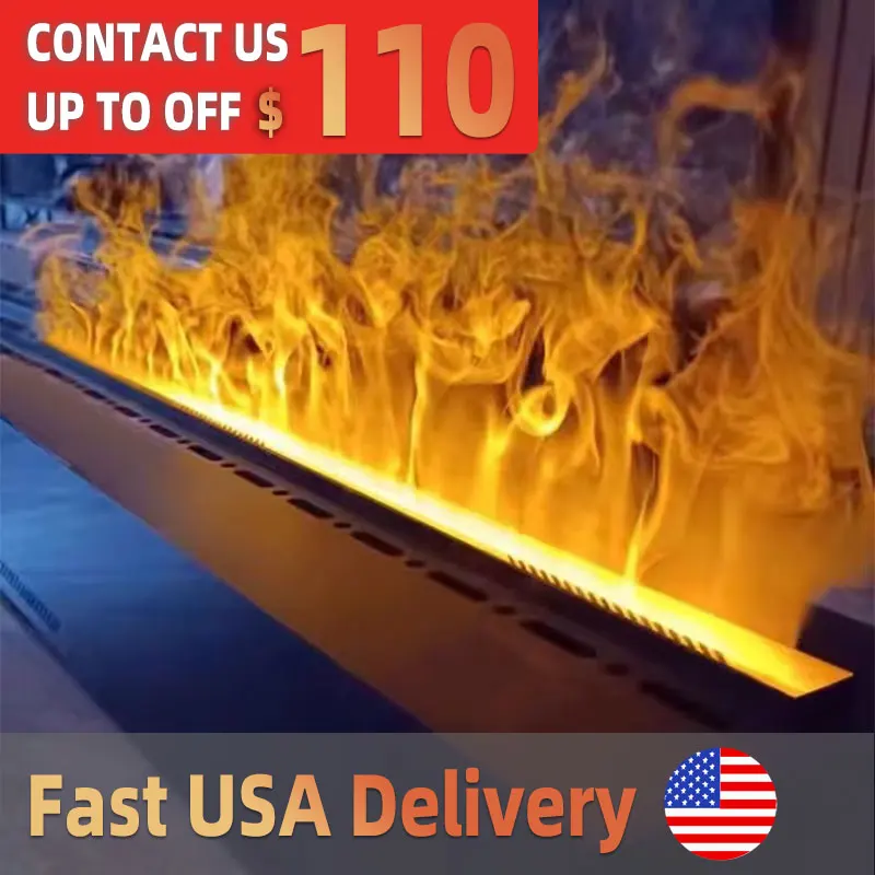 เตาไอน้ำเตาผิงไฟฟ้าสำหรับทีวีเครื่องพ่นไอน้ำแบบละออง hiasan kamar เปลวไฟสร้างความชื้นแบบ3D 1