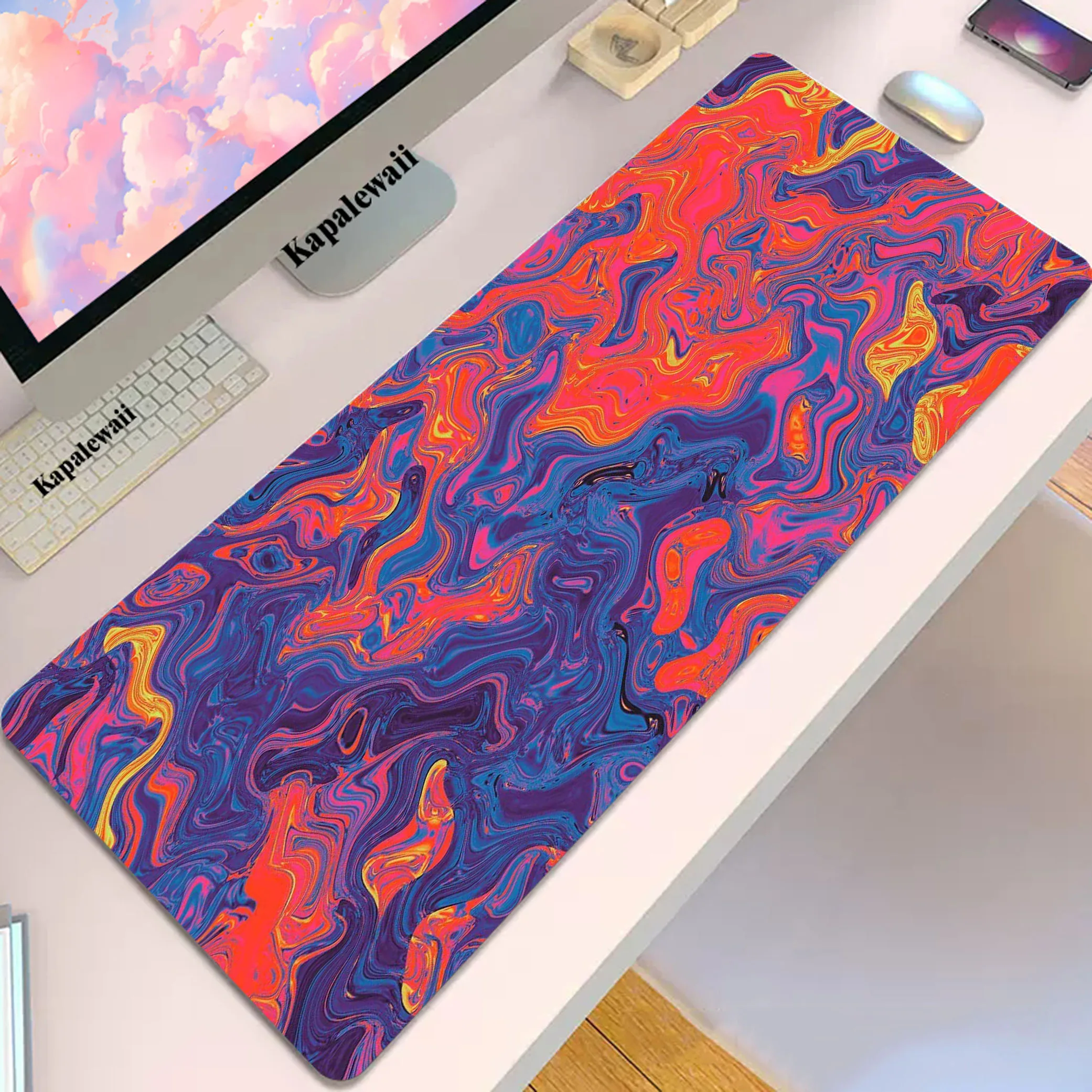 

Strata Liquid Mouse Pad Notebook Pc Gamer Mousepad Rubber Mouse Mat Gaming Speed Keyboard Pads Office Anti-slip Desk Mat