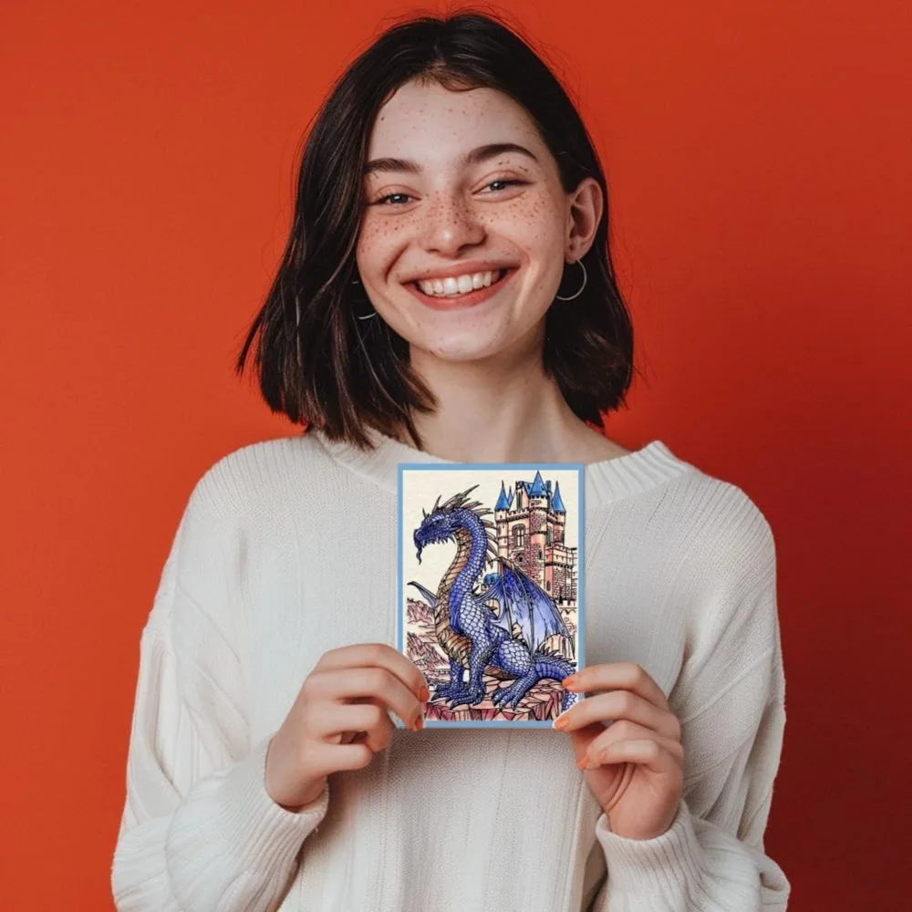 Timbri Trasparenti Steampunk Con Drago Meccanico - Per Scrapbooking E Biglietti - In Silicone Riutilizzabile - Foto 3