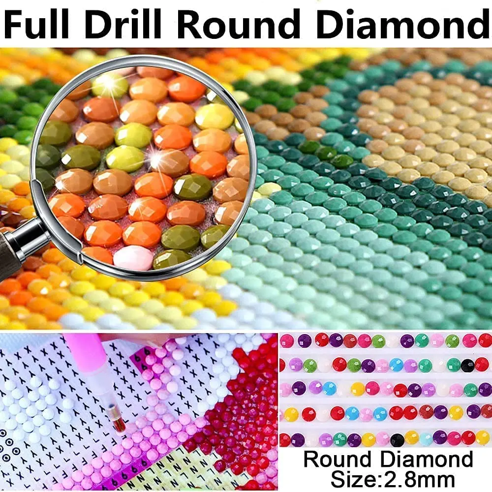 DIY 5D Diamond Painting Kits for Adults Cat Full Drill Round Gem Painting  Art