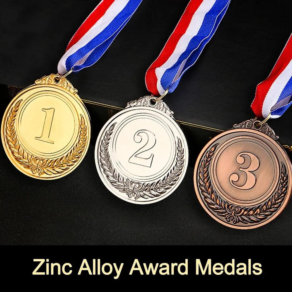 Gold Silver Bronze Metal Award Medals Winner Reward Competition Prizes for Sports Academics Any Competition