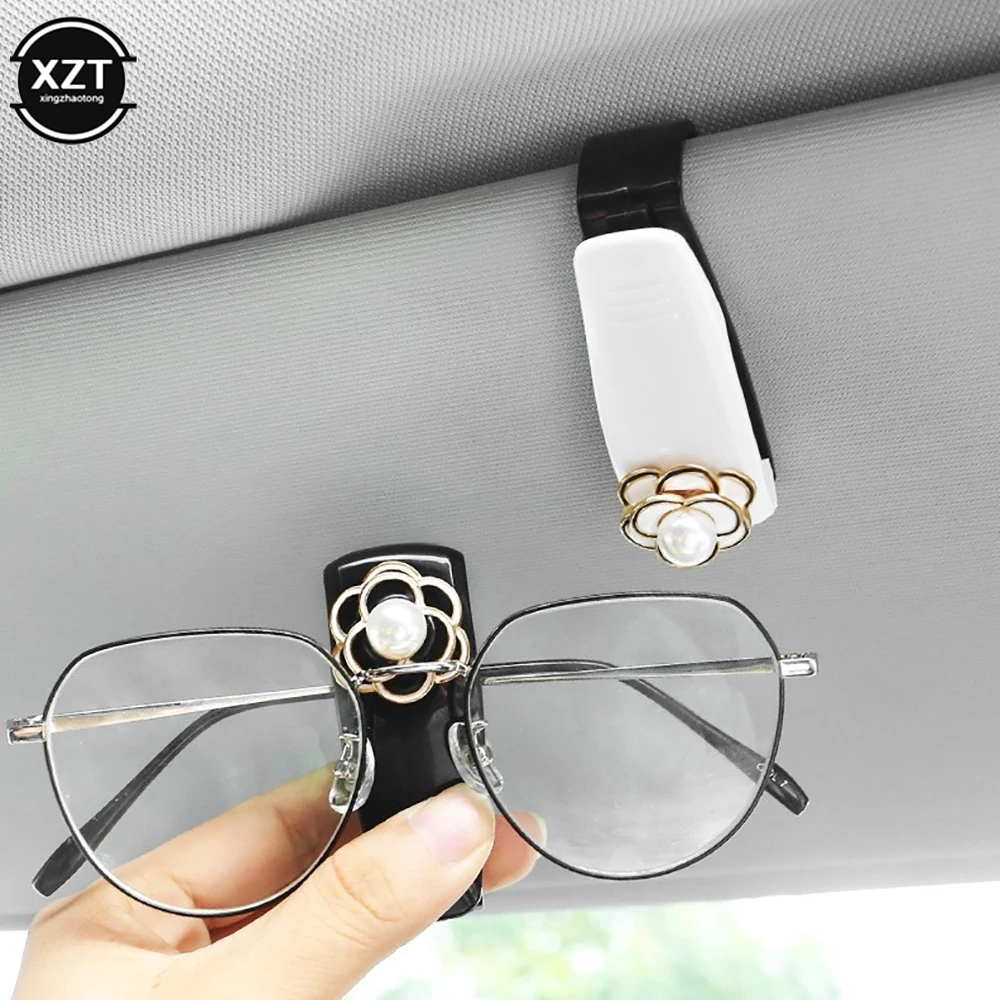 Auto glasses holder sun visor clip for sunglasses eyeglasses ticket card universal multi-function car interior parts