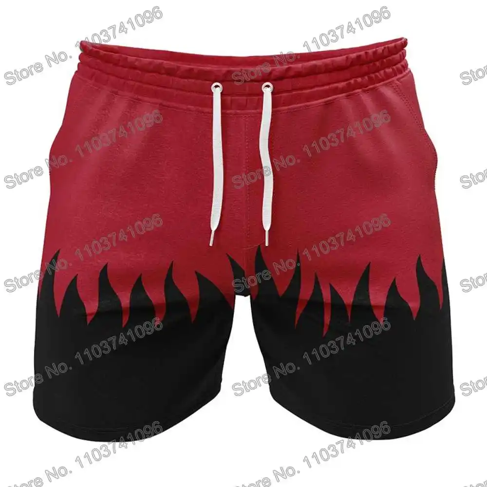 Black fire diving shorts BJJ boxing MMA rash guard swimwear men summer surf clothing GYM shorts sportswear beach floatsuit pants