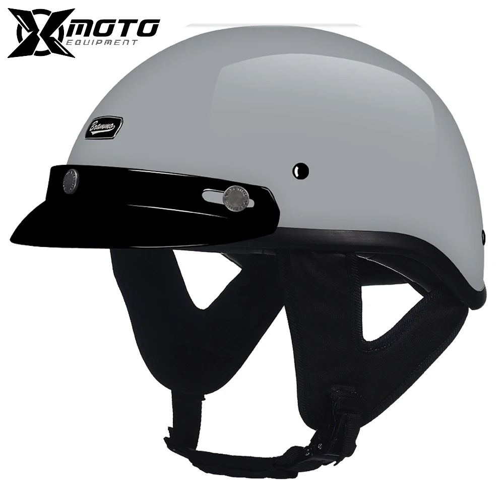 

Half-face Motorcycle helmets With Removeable Linner Adult Capacete Motorcycle equipment Moto Riding Helmet With Lenses