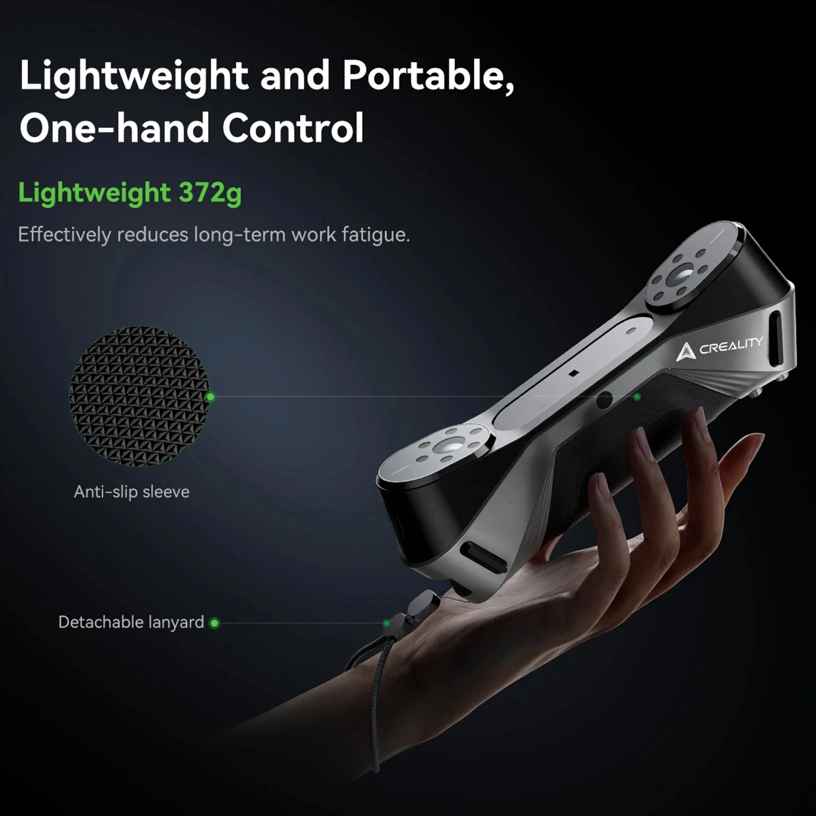 Creality 3D Scanner CR-Scan Raptor 3D Printing Handheld Scan 0.02 mm Accuracy 60fps Scanning Speed Hybrid Blue Laser & NIR 3d scanner