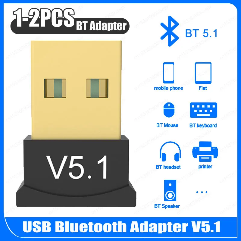 Bluetooth 5.1 USB Adapter Wireless Audio Receiver