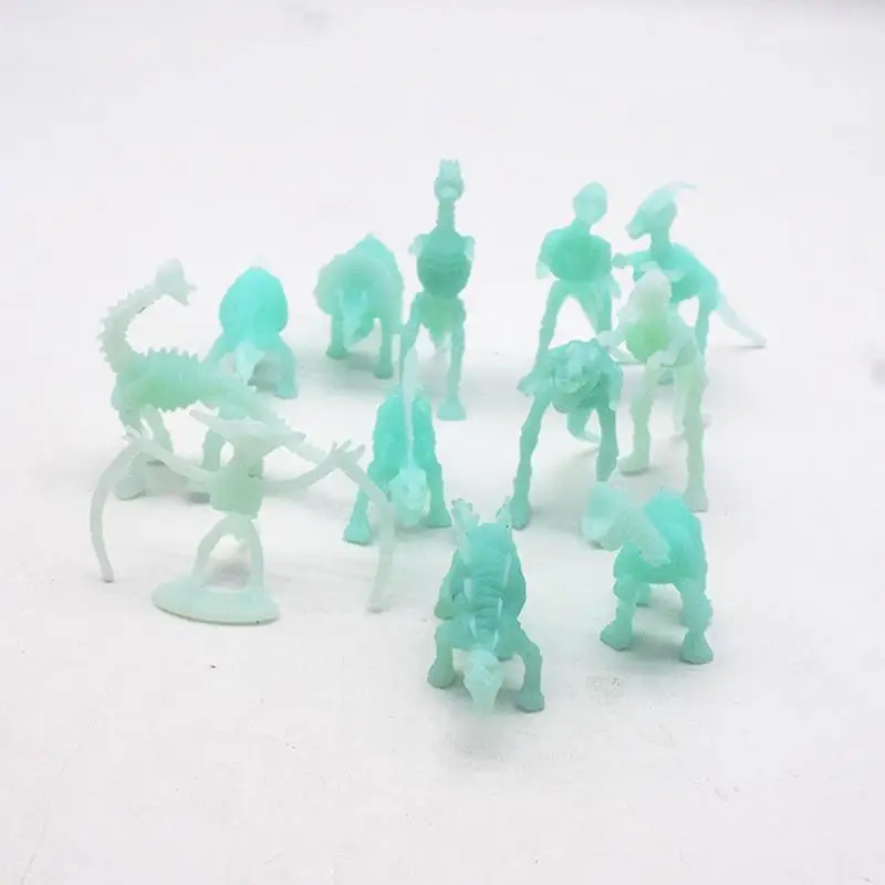 12pcs Glow In The Dark Dinosaur Toy Luminous Dinosaur Model Figure Toy Decoration Party Favor Birthday Gift For Kids