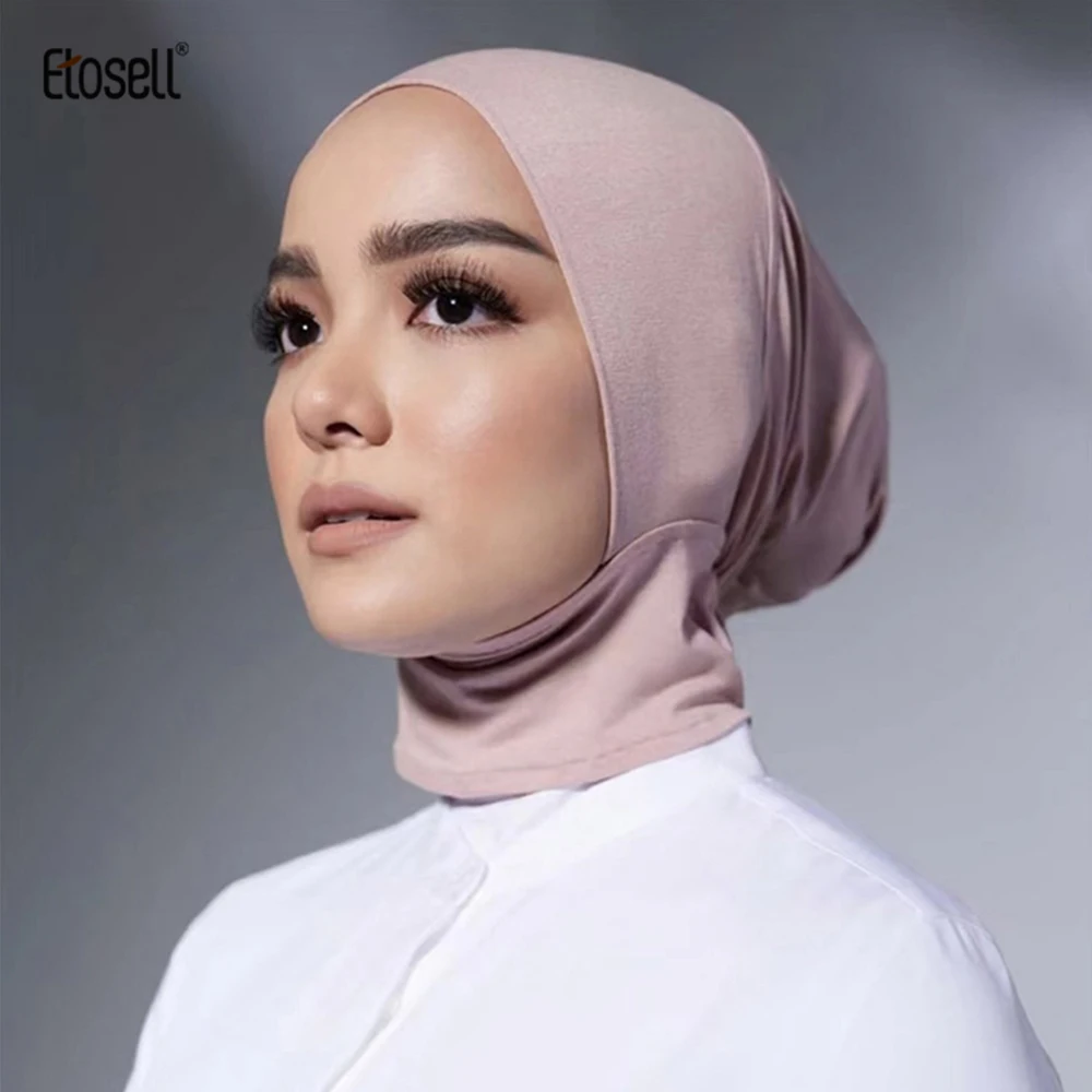 

ETOSELL Muslim Underscarf Women Veil Hijab Bonnet Muslim Scarf Turbans Head For Women Women's Hijabs Hijab Caps Hat Islamic