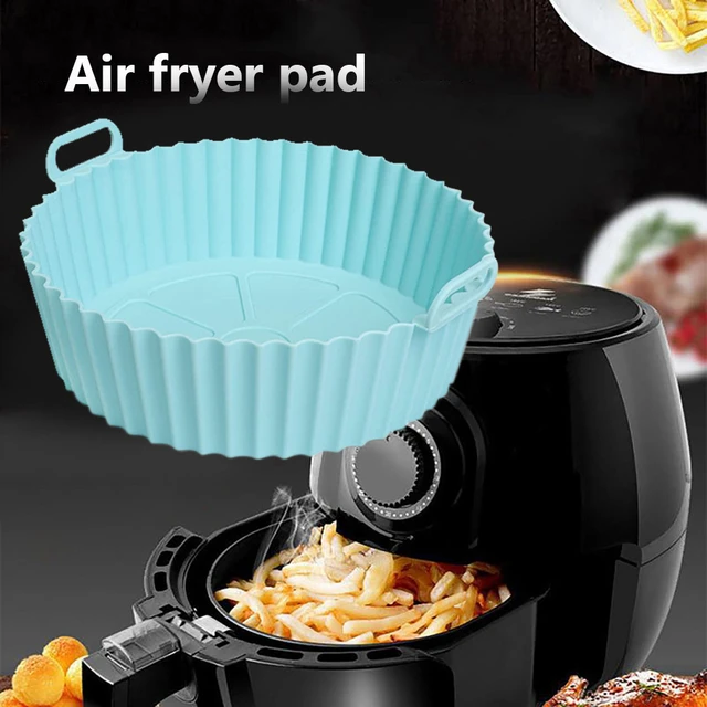 Silicone Air Fryer Tray Liner Reusable Brush Oven Non Stick Liners  Heat-resistant Easy Cleaning Kitchen