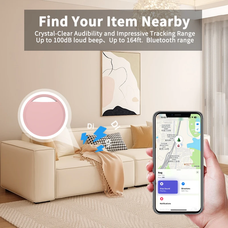 Advanced Long-Distance Bluetooth Tracker with Voice Locator