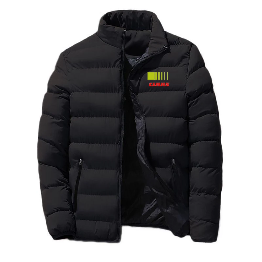 Claas 2023 Autumn and Winter New Style Men's high-quality Cotton-padded Jackets Solid Color Coat male fashionable Overcoat tops