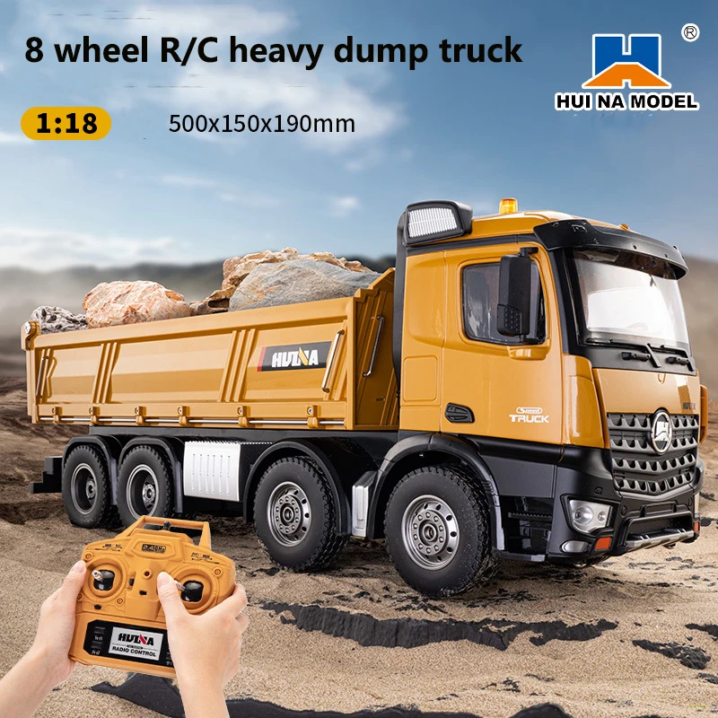 Huina New 536 R/C Alloy Heavy Dump Truck 1/18 Scale Remote