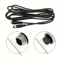 4 Pin Aviation Extension Video Cable for Bus Turck Van Lorry RV Monitor CCTV DVR TV Reverse Backup Rear view Camera Connection 2