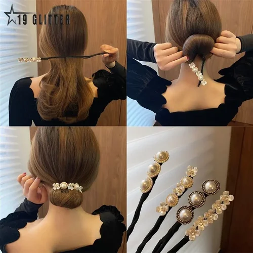 진주와 쉘의 조화로 완성한 우아함, 레이디 진주 쉘 꽃 머리핀 추천