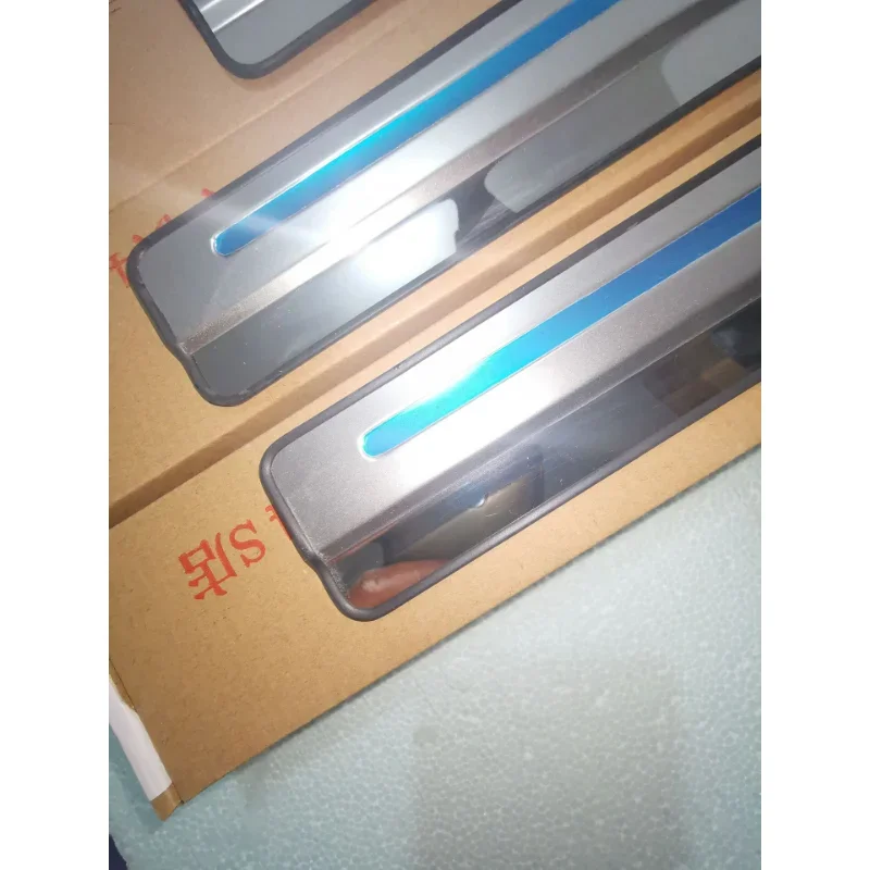 Car Styling Side Door Sill Protector Threshold Scuff Plate Welcome Pedals Covers Trims For Nissan Qashqai-J10 J11 car door moulding trim window door cover trim