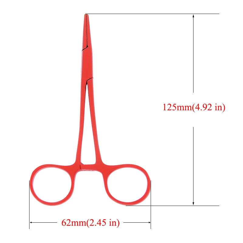 Animal straight trauma hemostatic forceps stainless steel clamps cosmetic veterinary tools surgical wound cleaning