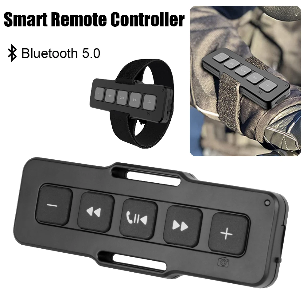 

Hands-free Calls Bike Handlebar Media Control Motorcycle Remote Controller For Car Outdoor Sports Music Playback Bluetooth 5.0