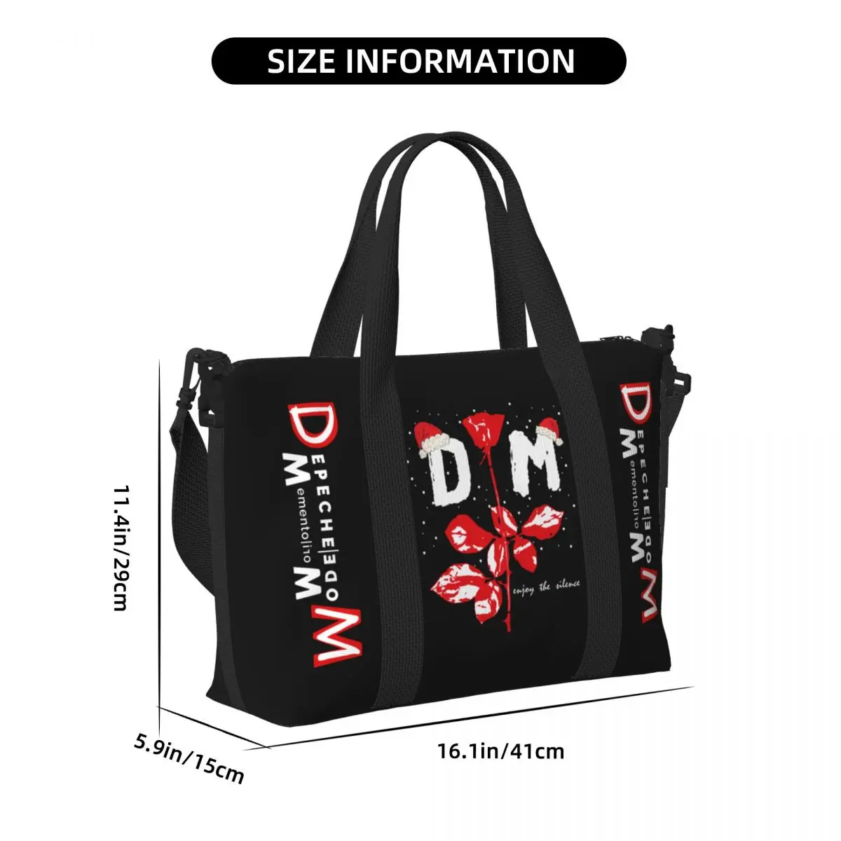Depeche Cool Mode Tote Bag Women Big Capacity DM Gym Beach Travel Bags