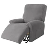Recliner Chair Cover Stretch Thick Soft Recliner Slipcover Jacquard Sofa Couch Armchair Cover 4 Separate Piece Elastic Protector 6