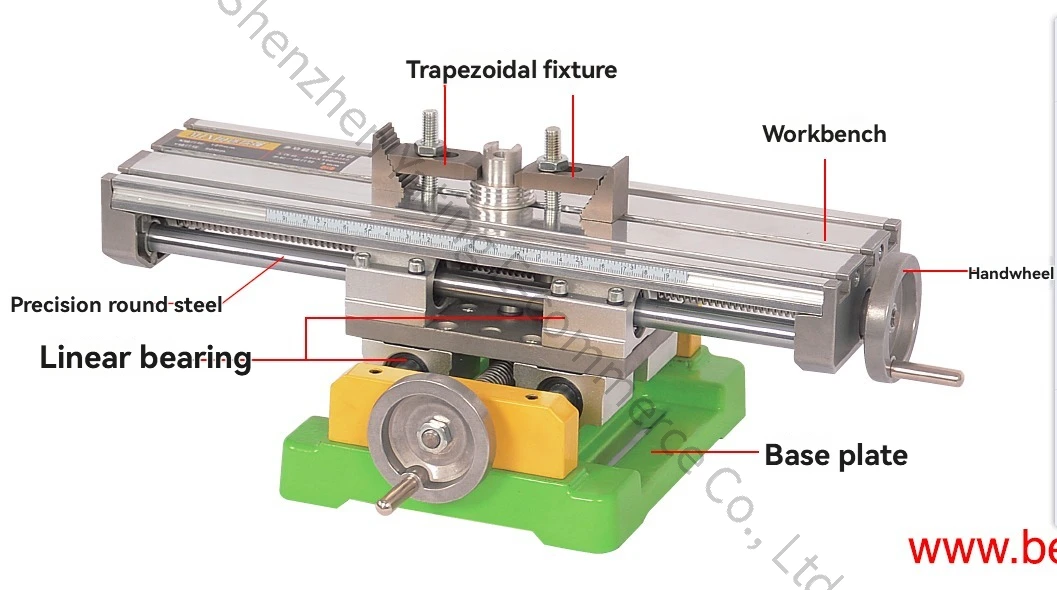 Precision Cross Slide Table Worktable BG-6350 Bracket Mini Micro Multifunctional