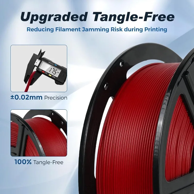3D 프린터 필라멘트 PETG PLA HSMPETG PLA PLUS 1.75mm 5롤 3D 프린팅 재료 100% 기포 없음 &FDM 3D 펜 DIY 선물용