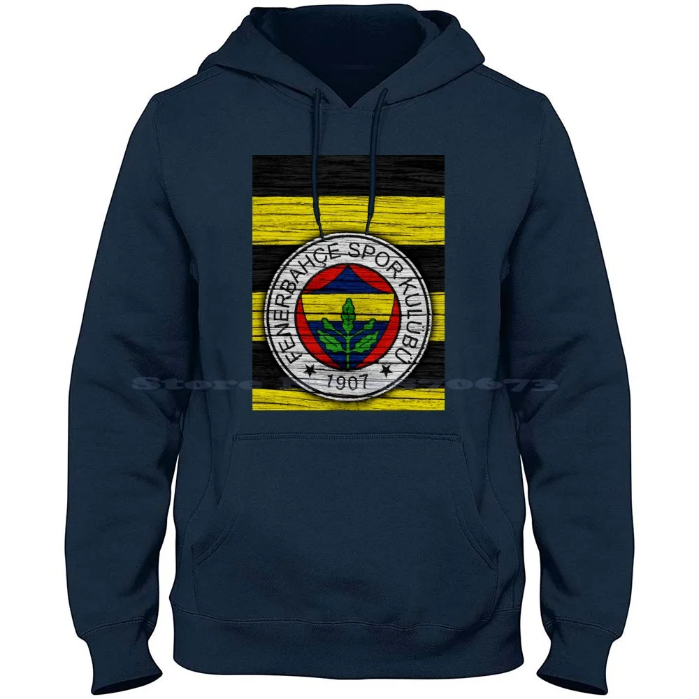 Fenerbahce Sk 100% Cotone Felpa Con Cappuccio Calcio Calcio Turchia Sülig Fenerbahce Sk Game Match Goal Champions Europa League