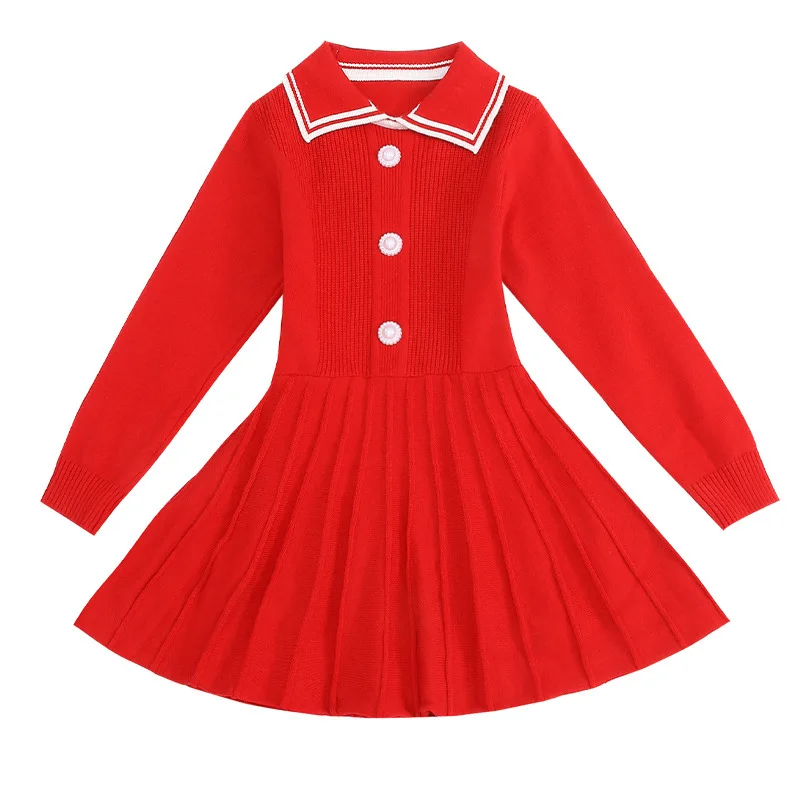 

1T-6T Girls Kids Red Blue DRESS Solid Summer Spring Ruched Fashion