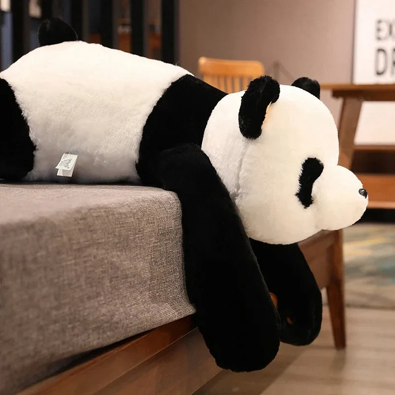 60 cm-120 cm Riesenpanda Plüschtiere Weiches Schlafkissen Cartoon Tier Bär Gefüllte Babypuppe Klassische Kindergeburtstag Weihnachtsgeschenke