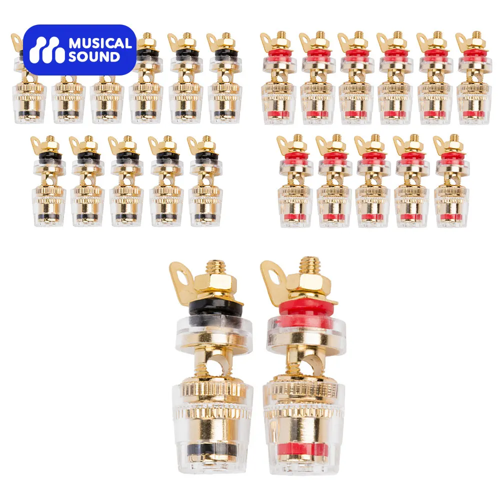 Suono Musicale Amplificatore A Banana Rilegatura Post Terminale Connettore Terminale Altoparlante Binding Post Presa Audio Scheda Terminale Altoparlan