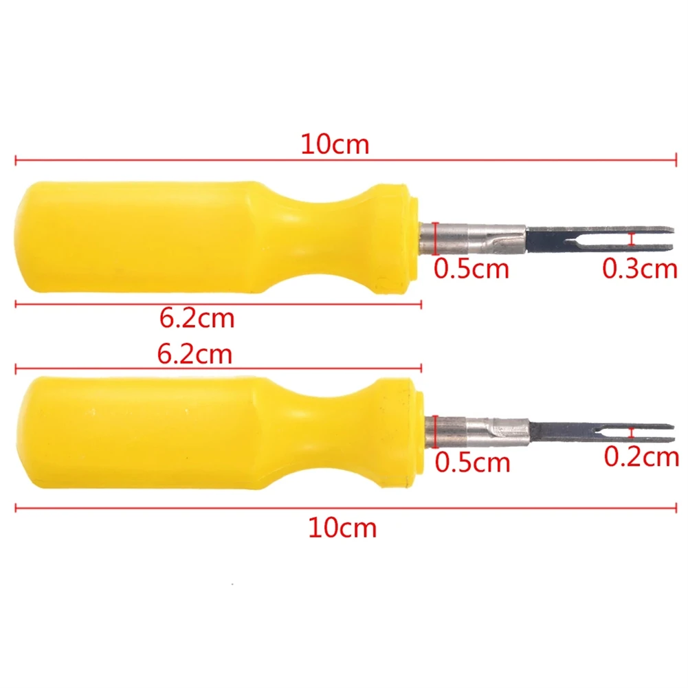 Car Terminal Tools 2Pcs/set 3MM 2MM Car Terminal Removal Tool Kit Wire Connector Pin Puller Car Repair Tool