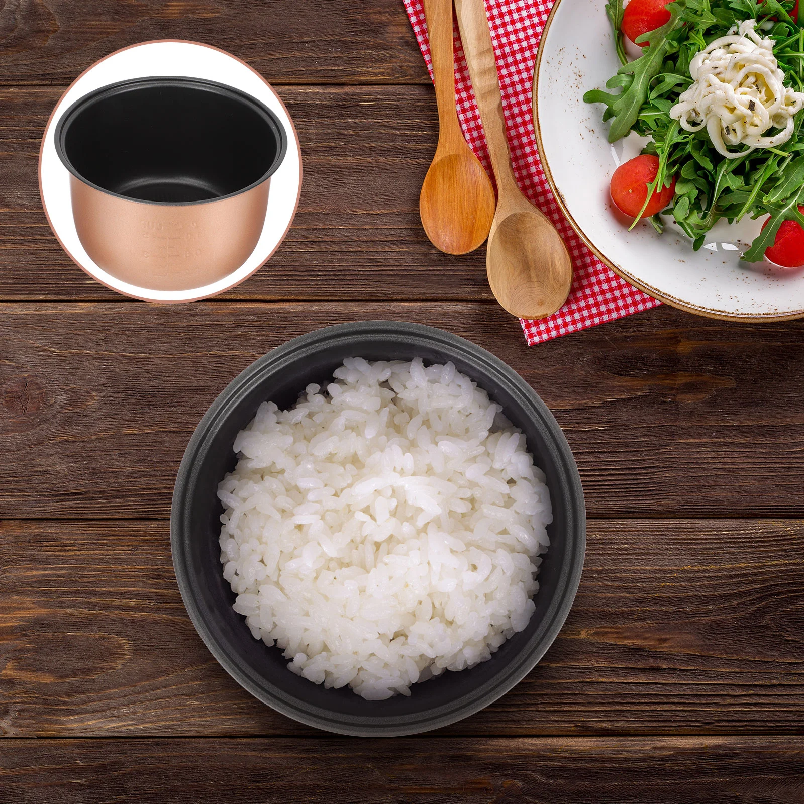 

Rice Cooker Liner Container Aromatherapy Replacement Pot Non-stick Aluminum Alloy Cooking