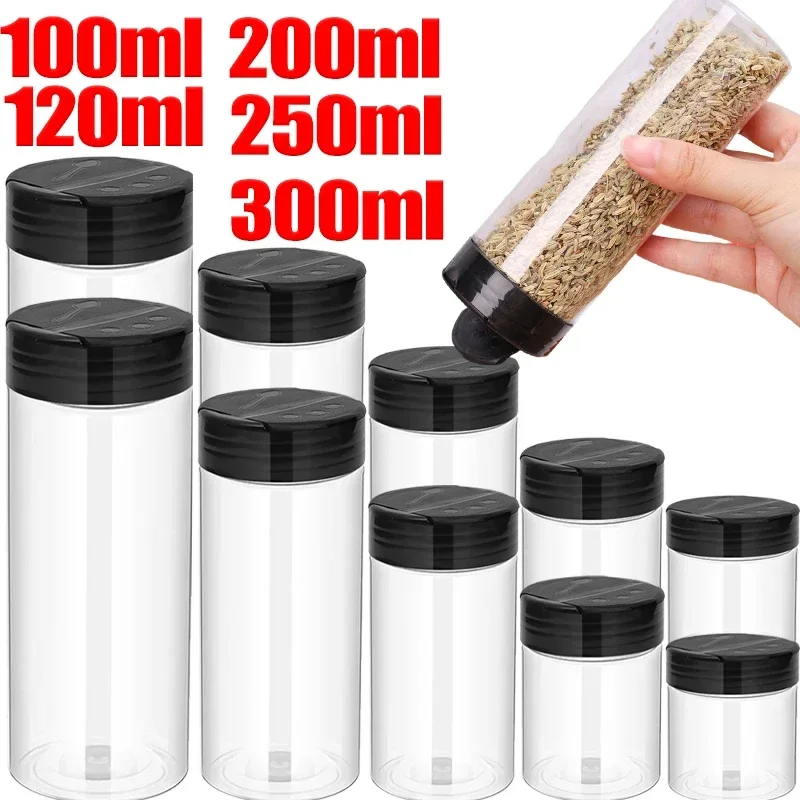 Plastic Spice Bottles Jar with Shaker Lids Reusable Seasoning Containers 10/1PCS Kitchen Storing Spice Powder Salt Bottle seasoning jar,spices bottle