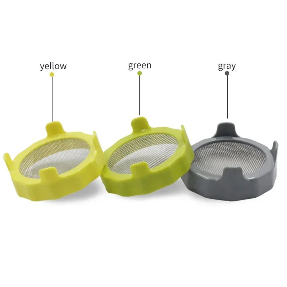 Se-ed Sprouter Sprouting Cover Sprouting Strainer Cans With Lid Net Cover Sprouts Strainer Gardening Tools