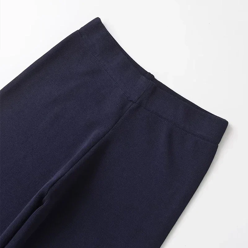 Conjunto elegante de dos piezas de pantalón de punto con cuello redondo, sin mangas, con volantes en los bajos, cintura alta, elástico, para dama, nuevo en trajes a juego.
