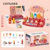 Conusea Cashier Toy Cash Register Calculator Children's Puzzle Play Toy Girl Boy Simulation Supermarket Store Shopping Cosplay 3