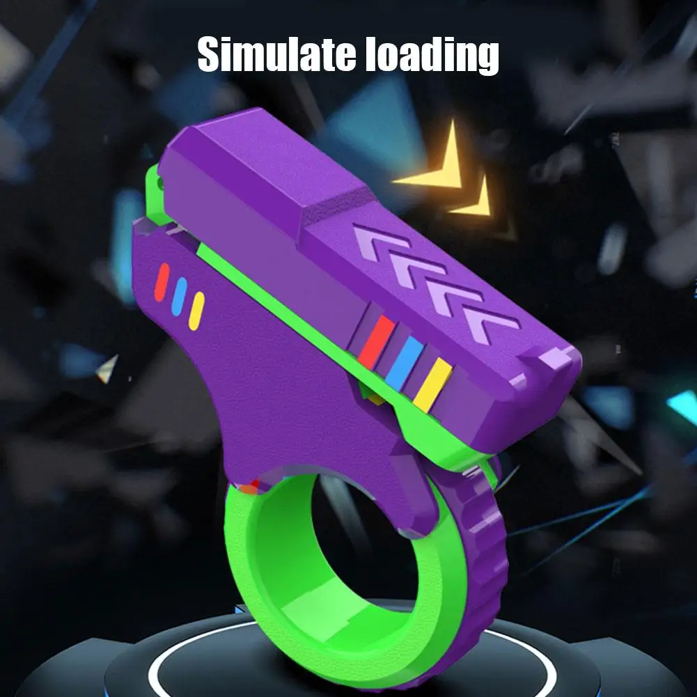 Rotary Finger Sliders Fidget Toy Office Pressure Relief Slider Ratchet 3D Printed Fidegt ToysFingertip Textured