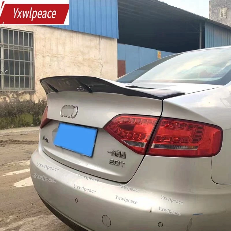 

Carbon Fiber Trunk Spoiler Car Styling R Style Spoiler for Audi A4 B8 B8.5 Sedan 2009-2016 Auto Parts Accessories