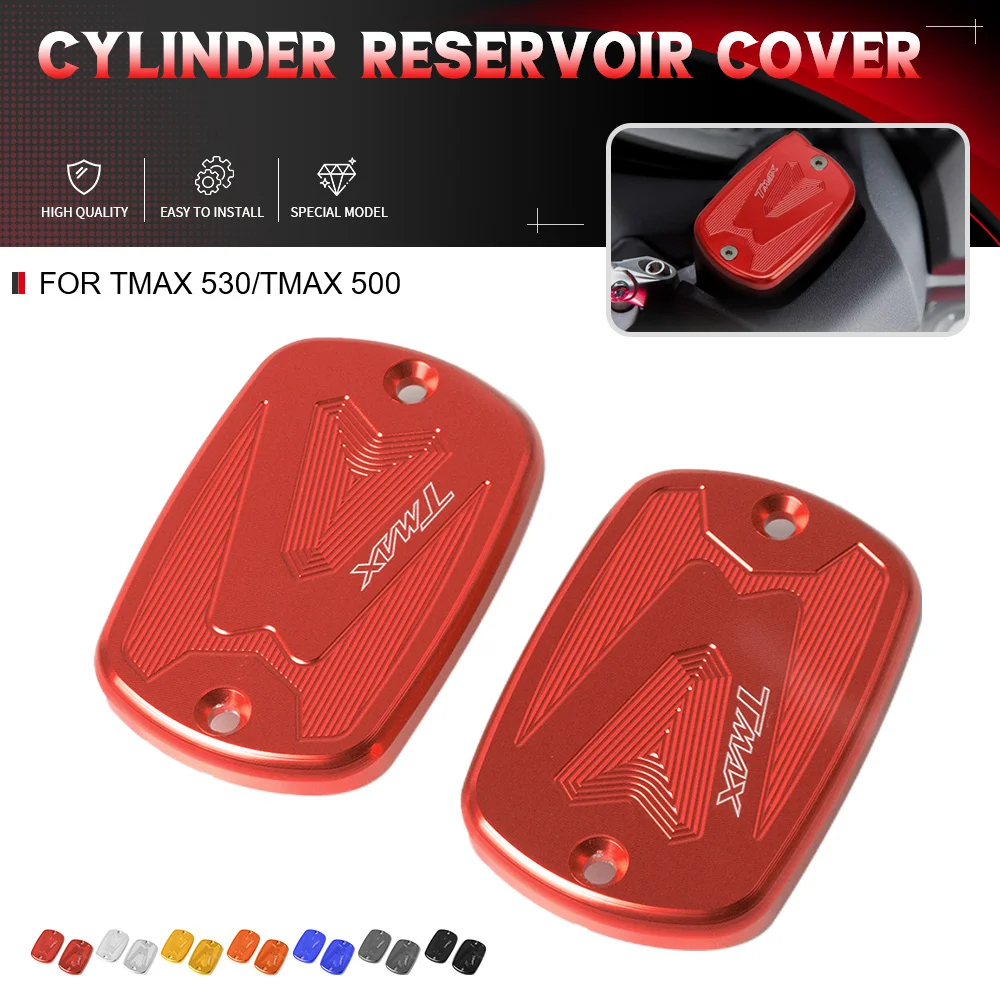 

Motorcycle Tmax Front Master Cylinder Cover Brake Fluid Reservoir Cap Cover For YAMAHA Tmax530 2012-2015 Tmax 500 2008-2011 2010