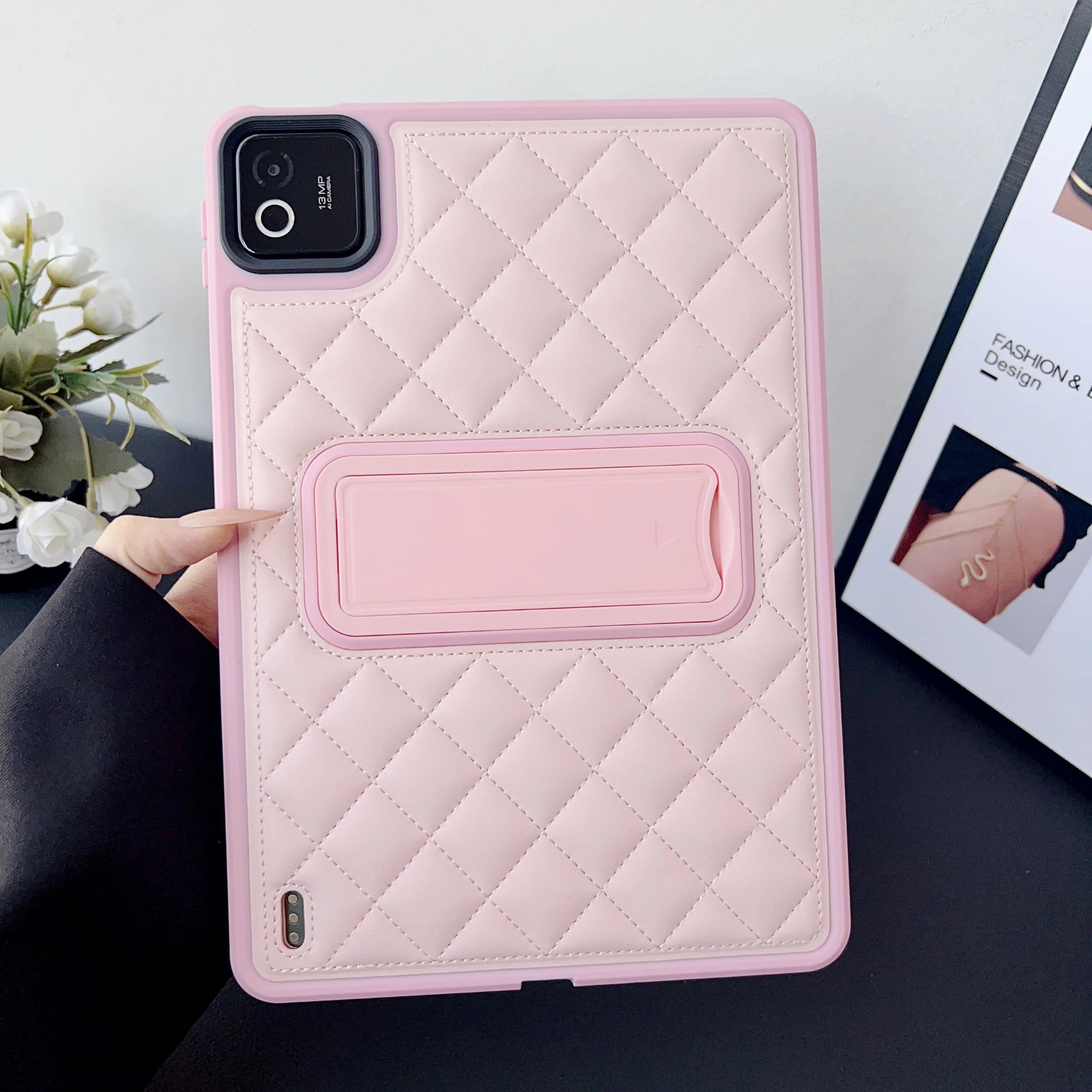 Luxury PU Leather Tablet Case with Kickstand Cover