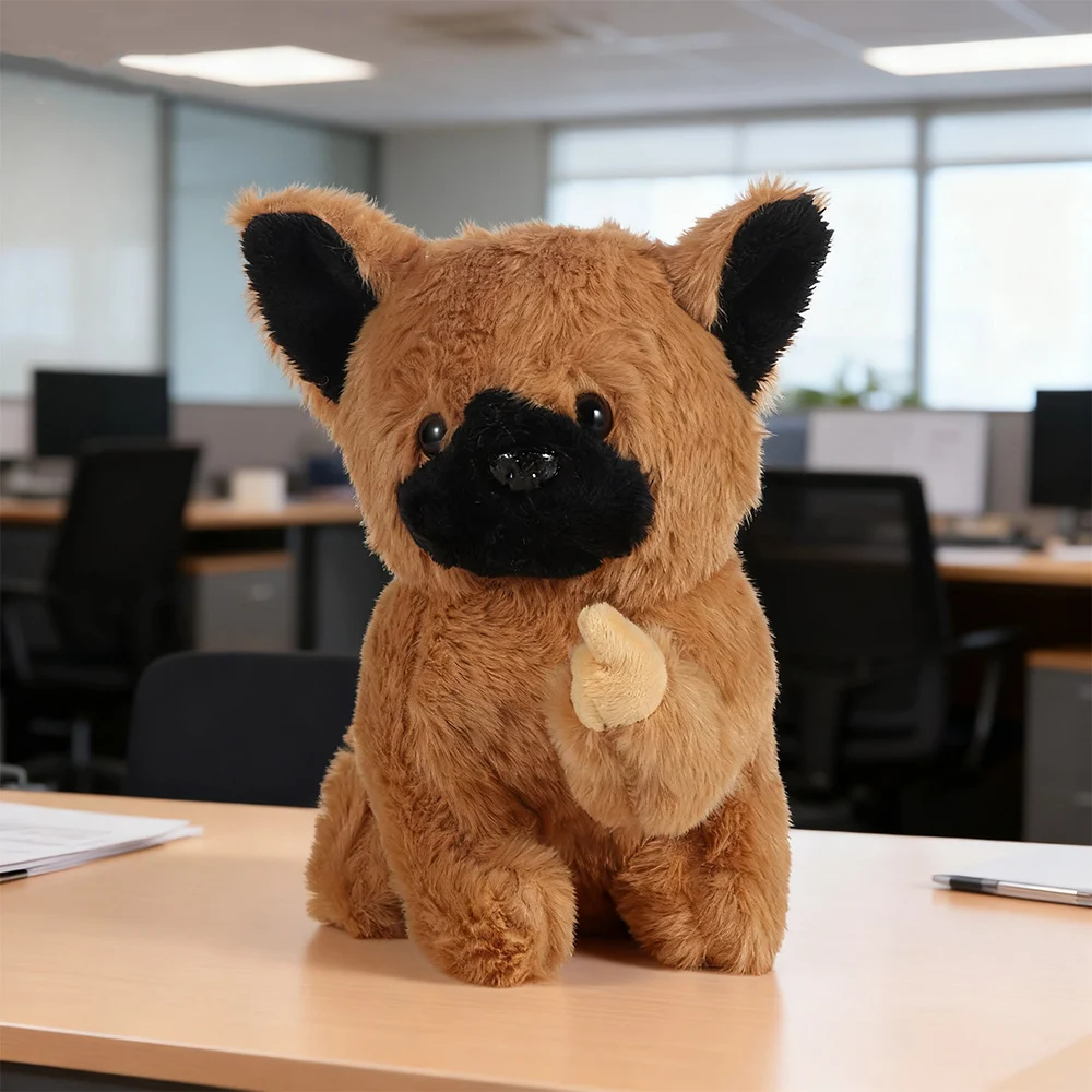 Soft Emotional Support Plush Toy Realistic Panda Finger Plush Animal Toy Cow/Raccoon Companion Healing That Hugs You Back Panda