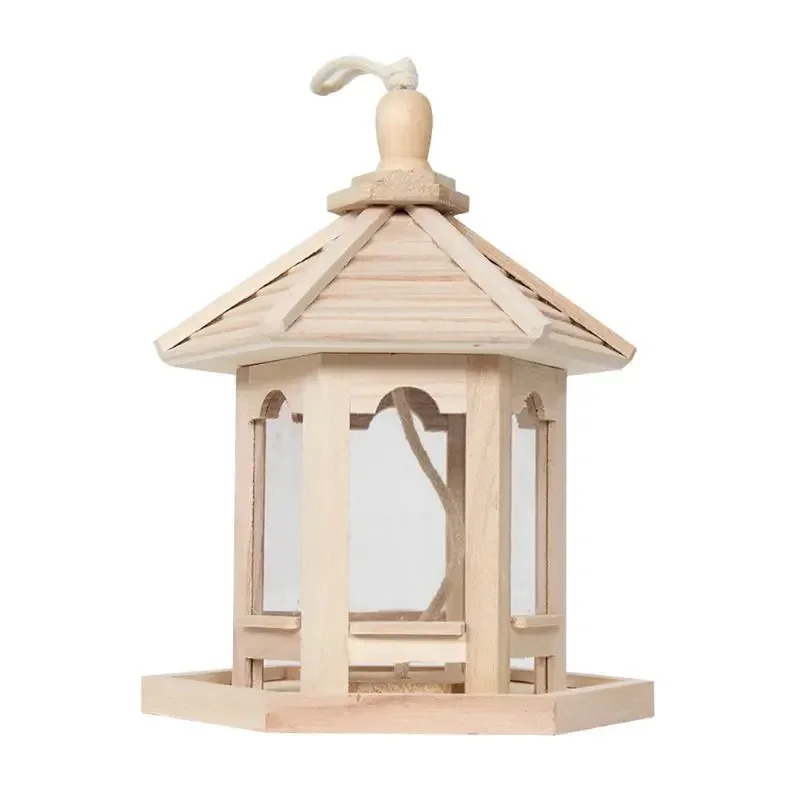 Large Capacity 1000ml Hanging Wild Bird Feed Dispenser Seed Container Feeder Birdhouse Garden Outdoor Decor Bird Feeder